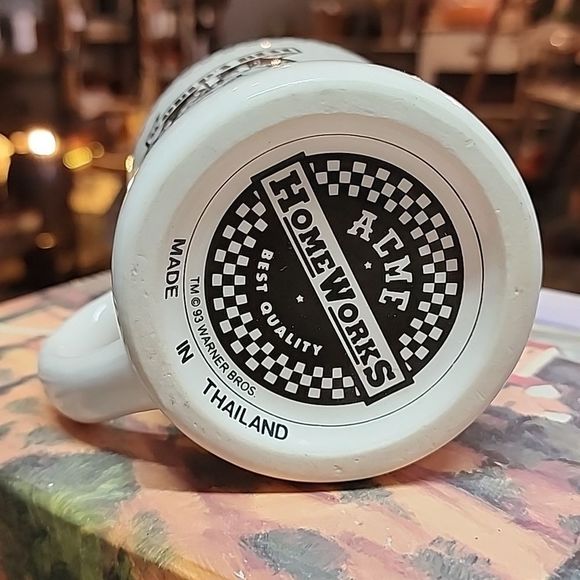 Vintage 1993 Tasmanian Devil Taz World's Best Coffee Diner Mug Acme HomeWorks - Picture 2 of 3